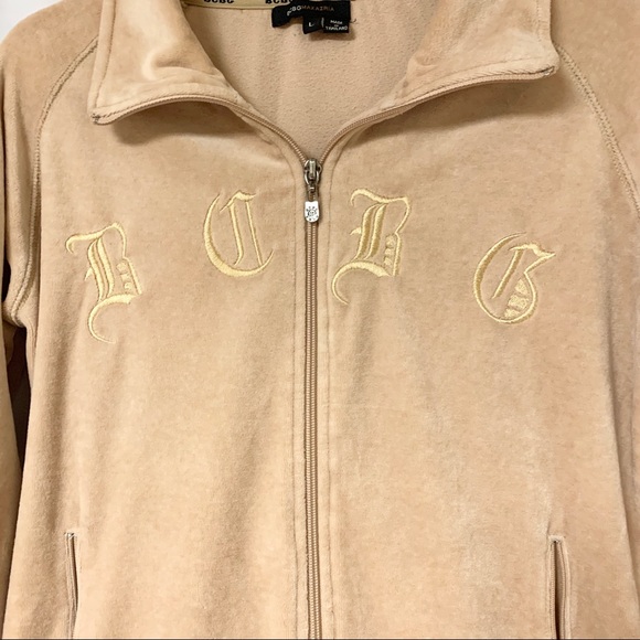 BCBGMaxAzria Velvet Track Zip Up Jacket Velour - Picture 3 of 6